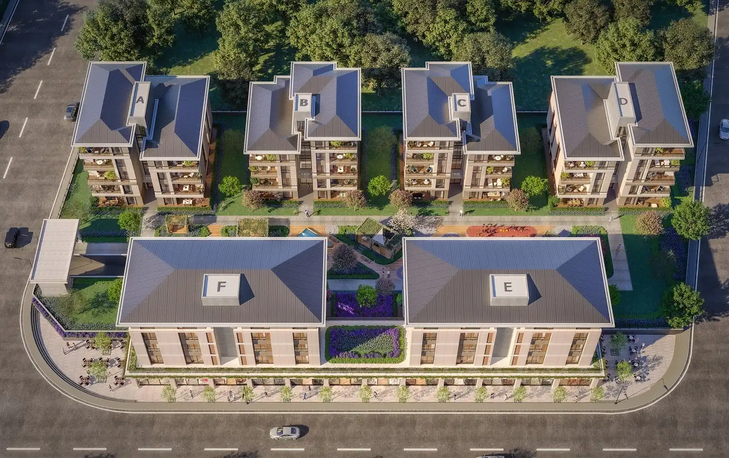 Изображение Квартиры в уютном комплексе для семьи, район Башакшехир, Стамбул